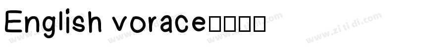 English vorace字体转换